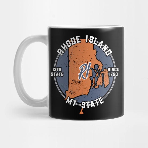Rhode Island My State Patriot State Tourist Gift by atomguy